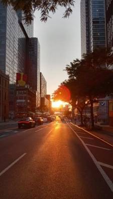 El Manhattanhenge, la puesta de sol más fotografiada de Nueva York