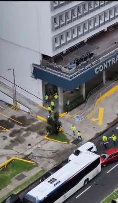 Las personas que filmaron los videos afirman que los manifestantes pertenecen al Suntracs.