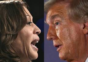 Kamala Harris y Donald Trump.