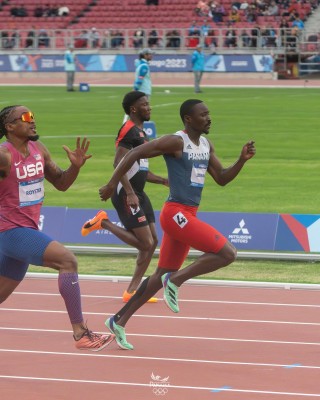 El velocista panameño correrá en busca de una medalla más para Panamá.