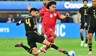 El futbolista panameño Adalberto Carrasquilla durante el partido contra México.