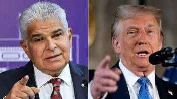 José Raúl Mulino y Donald Trump.