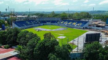 Vista al estadio Juan Miguel ‘Rico’ Cedeño, en la provincia de Herrera.