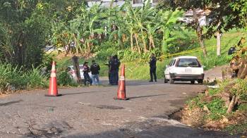 Lugar donde asesinaron al reguesero Chamaco en el sector de La Loma de Pueblo Nuevo.