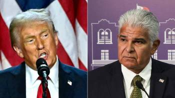 Donald Trump y José Raúl Mulino.