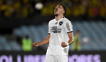 Carlos Eduardo, del Botafogo, celebrando el pase a la final de la Copa Libertadores.