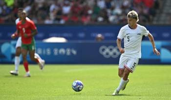 El futbolista estadounidense Griffin Yow durante el partido ante Marruecos.