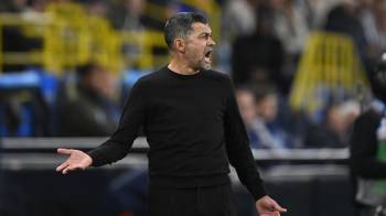 Sergio Conceicao entrenador del Milán, durante la Supercopa de Italia.