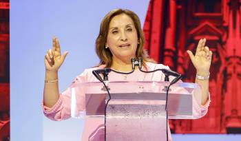 La presidente de Perú, Dina Boluarte