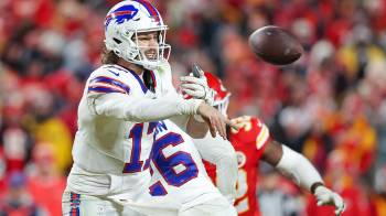 El mariscal de campo de los Buffalo Bills, Josh Allen.