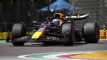 El piloto de Red Bull Racing Max Verstappen durante el Gran Premio de Fórmula Uno de Emilia Romagna.