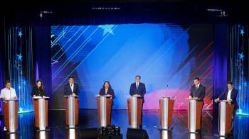 En el primer debate estuvieron siete de los ocho candidatos presidenciales.