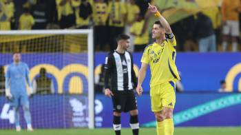 El delantero portugués, Cristiano Ronaldo durante un partido con el Al-Nassr.