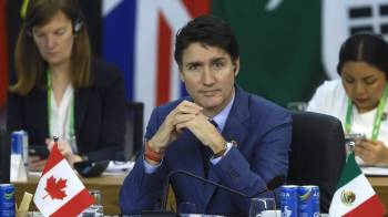 Fotografía de archivo del primer ministro de Canadá, Justin Trudeau, durante la apertura del segundo día de la Cumbre de jefes de Estado del G20 en Río de Janeiro.