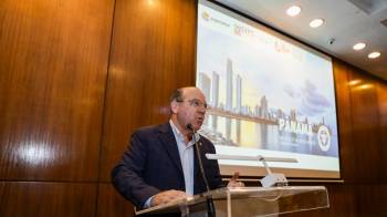 Juan A. Arias, presidente de la Cciap anunció la temporada de ferias comerciales en Panamá el 23 de enero.