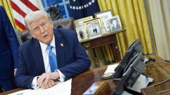 El presidente de EE.UU., Donald Trump, en la Oficina Oval de la Casa Blanca en Washington.