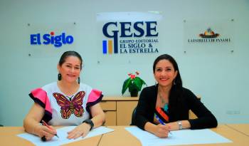 El convenio fue firmado por Esther Pérez de Herrera, directora nacional de Artesanías, por parte de MiCultura, y Jitzel Sandoval, gerente de Ventas y Mercadeo de GESE.