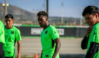 José Luis ‘Puma’ Rodríguez durante un entrenamiento con el FC Juárez.