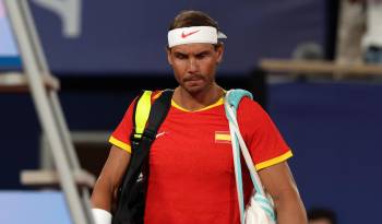 Rafael Nadal en el torneo de tenis de los Olímpicos de París.