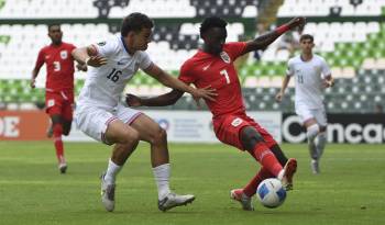 El futbolista panameño Kairo Walters durante el partido contra Estados Unidos.
