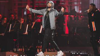 Eminem en concierto en la Estación Central de Michigan | Shutterstock