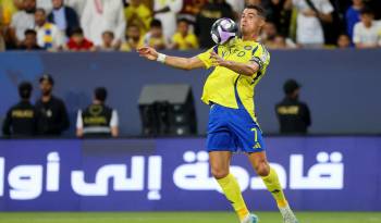 El portugués, Cristiano Ronaldo, durante un partido con el Al-Nassr.