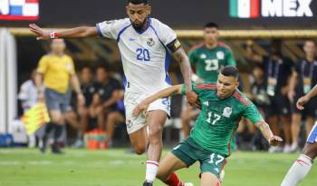 El panameño Aníbal Godoy durante la final de la Copa Oro 2023 frente a México.