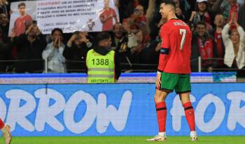 El portugués Cristiano Ronaldo durante un partido.