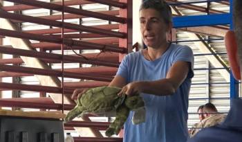 Pescadores reciben capacitación en manejo y liberación de las tortugas marinas