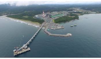 Imagen del puerto de Punta Rincón, en Panamá, en el distrito de Donoso, provincia de Colón, parte del proyecto Cobre Panamá.
