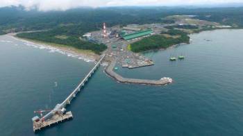 El puerto de Punta Rincón, en el distrito de Donoso, provincia de Colón, Panamá, es parte del proyecto Cobre Panamá.