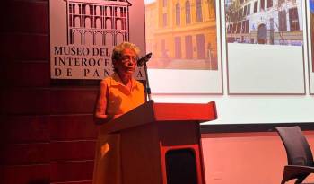 Las diferentes presentaciones y mesas redondas se dieron en el auditorio del Museo del Canal Interoceánico.