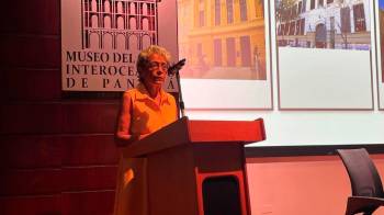 Las diferentes presentaciones y mesas redondas se dieron en el auditorio del Museo del Canal Interoceánico.