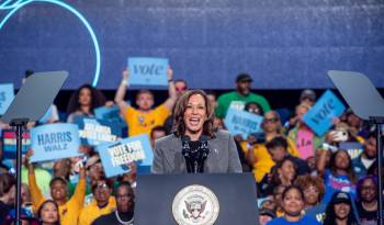 La vicepresidenta de EE.UU. y candidata demócrata, Kamala Harris.