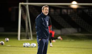 El entrenador de la selección de Panamá, Thomas Christiansen.