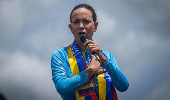 La líder opositora venezolana María Corina Machado en una fotografía de archivo.