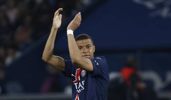 Kylian Mbappe en u partido con el PSG.