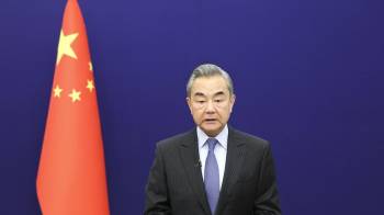 El ministro de Relaciones Exteriores chino, Wang Yi