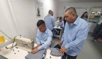 El taller beneficiará a 10 reclusos de el Centro de Rehabilitación El Renacer.