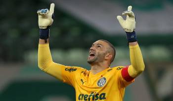 El portero Weverton, del club Palmeiras.