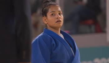 La judoca panameña Kristine Jiménez.