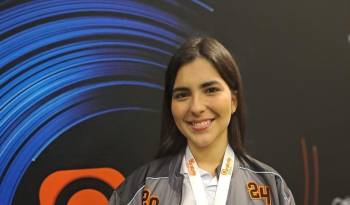 María Alejandra Gómez, ganadora del Concurso Nacional de Oratoria.