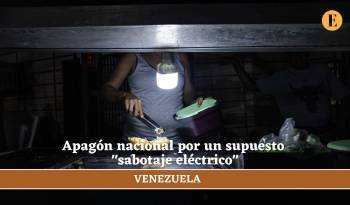 Venezuela sufre un apagón nacional por un supuesto “sabotaje eléctrico”