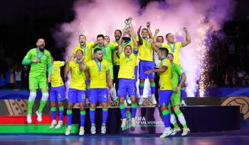 Brasil se coronó recientemente con la Copa Mundial de Futsal de la FIFA ante Argentina.