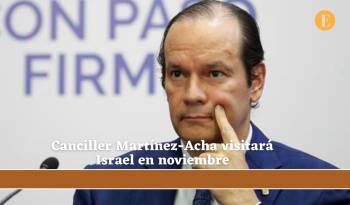 Canciller Martínez-Acha visitará Israel en noviembre