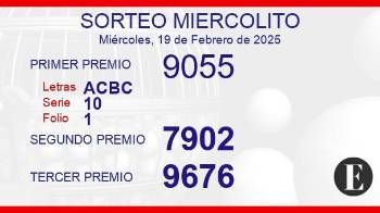 Sorteo de oro miercolito de 19 de febrero de 2025