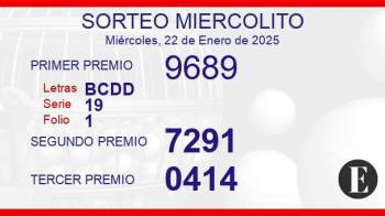 Sorteo de oro miercolito de 22 de enero de 2025