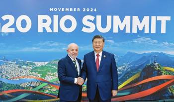 Los presidentes Luiz Inacio ‘Lula’ da Silva y Xi Jinping en la inauguración del G20 en Río de Janeiro.