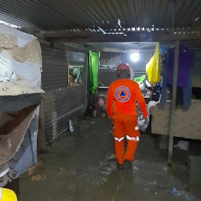 El Sinaproc reporta afectaciones en el distrito de Barú producto de las lluvias por la tormenta tropical Franklin