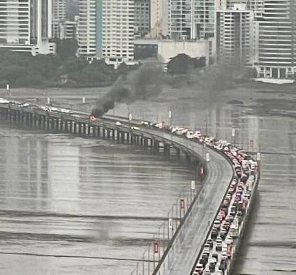 Imagen aérea de una vista del tramo marino en el Corredor Sur.